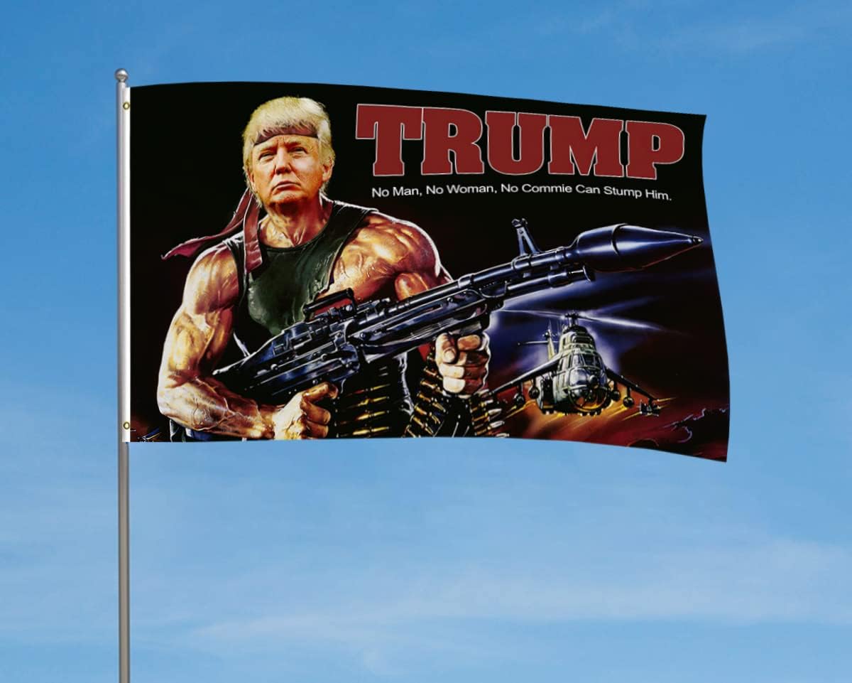 Trump x Rambo Flag