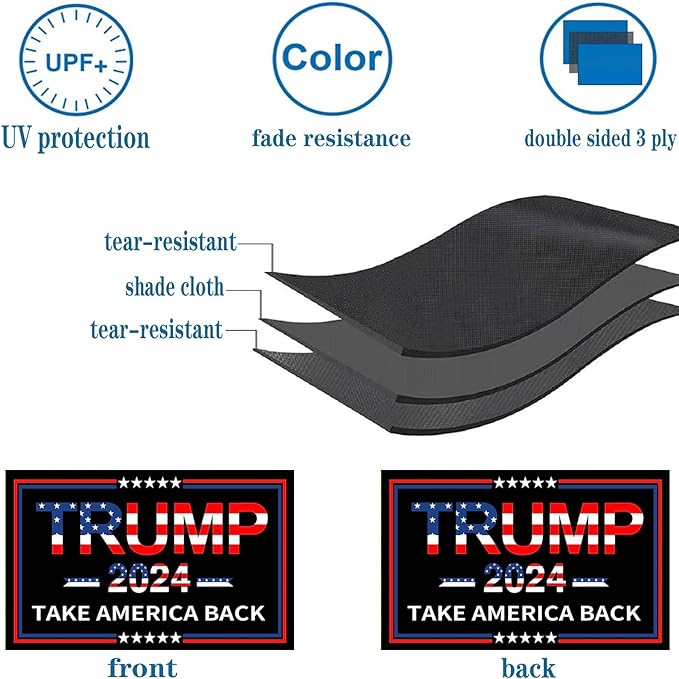 Trump Flag 2024 - Black