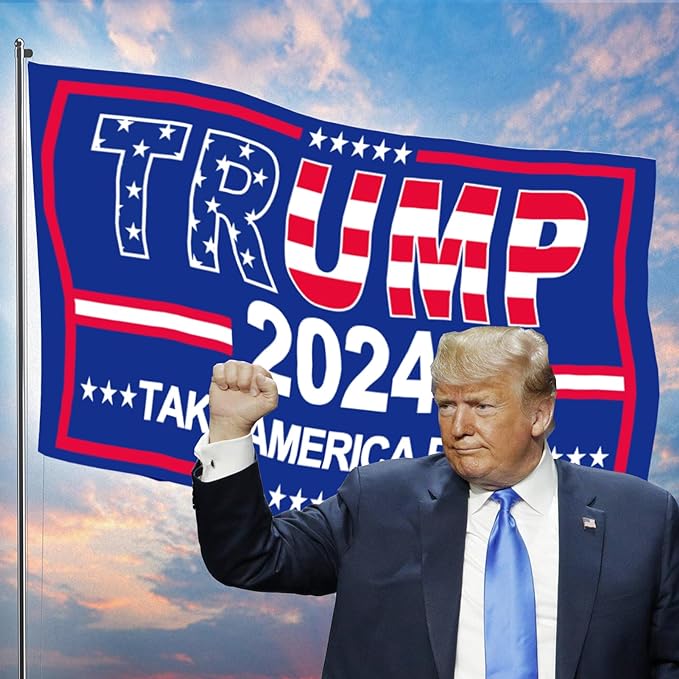 Trump Flag 2024 - Blue V1