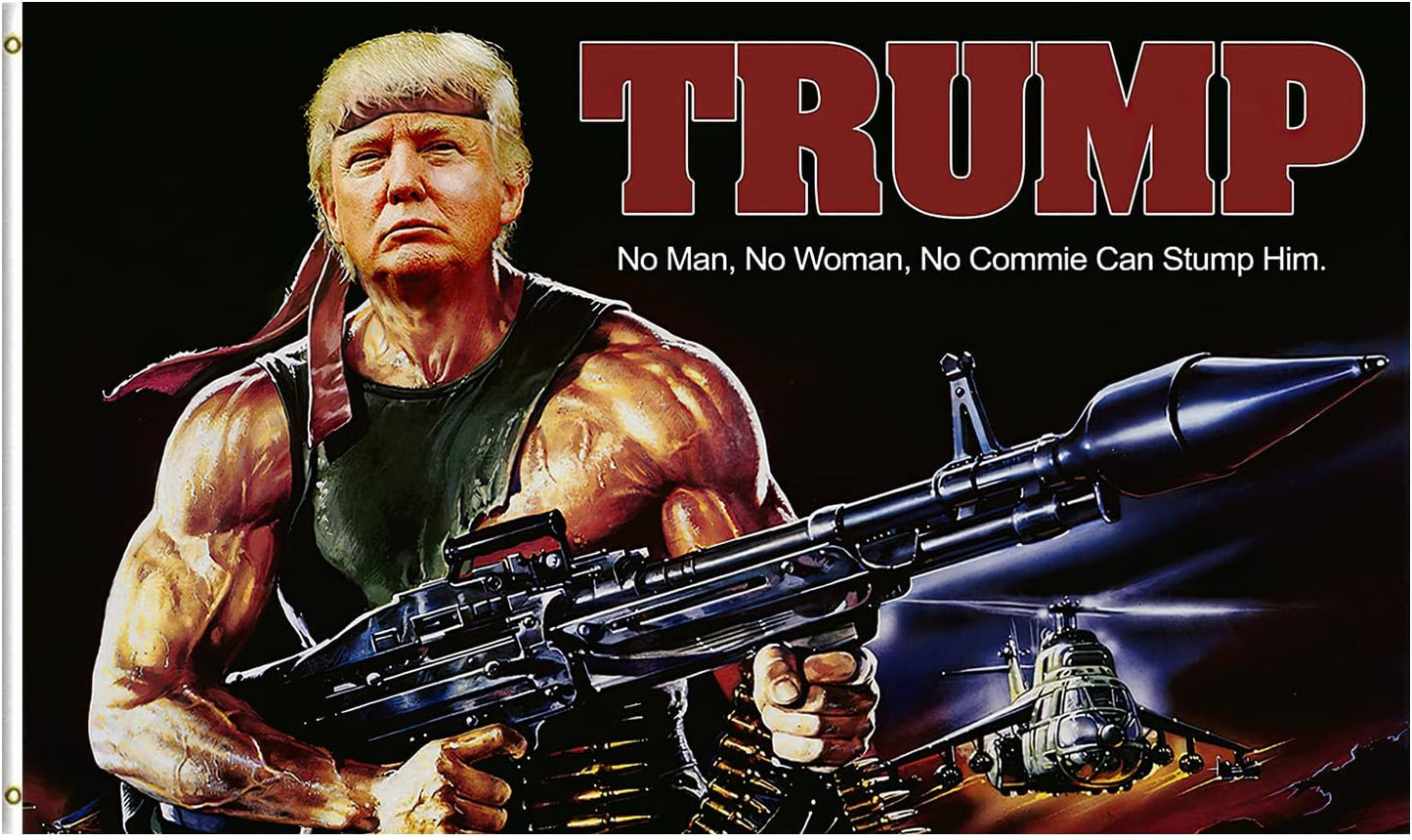 Trump x Rambo Flag