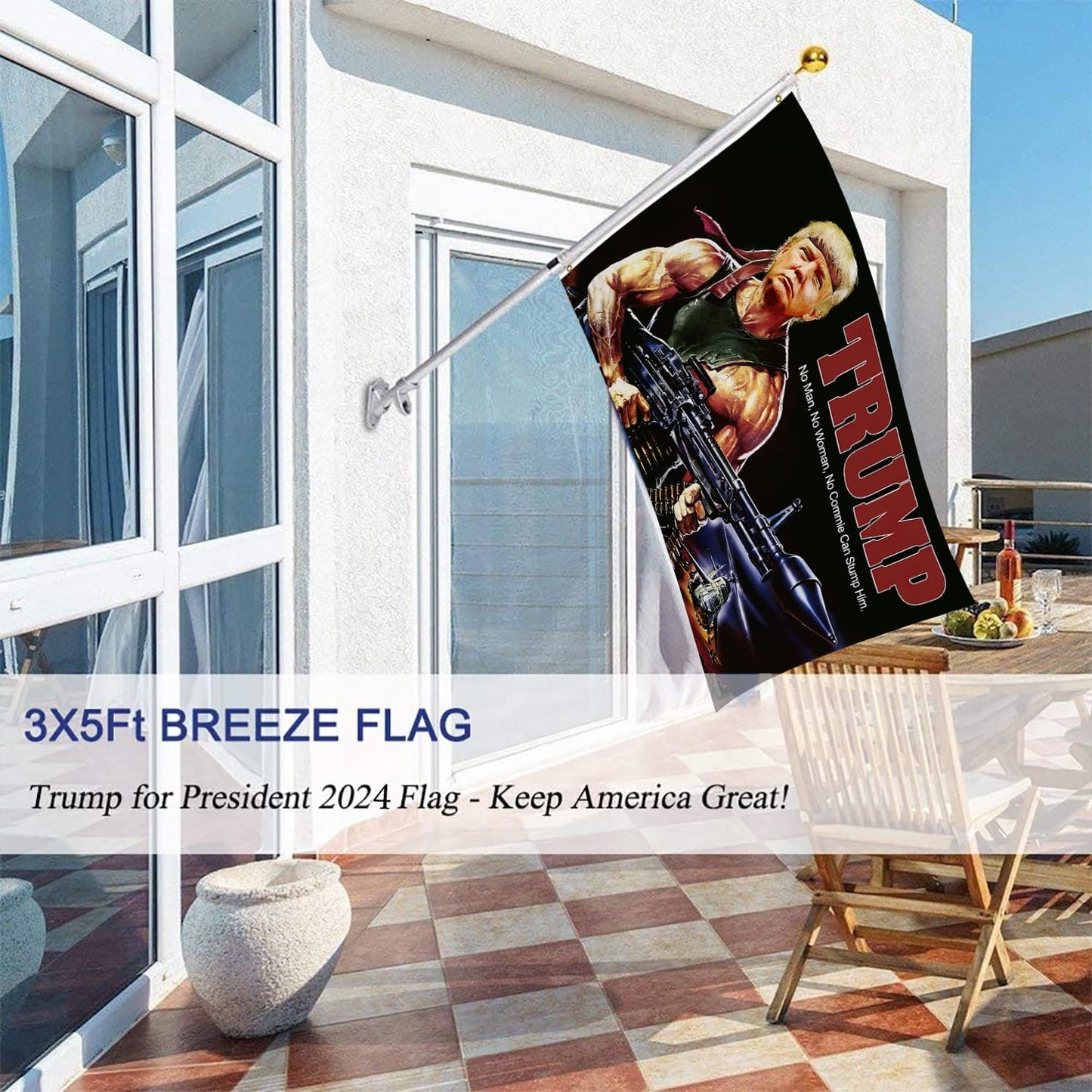 Trump x Rambo Flag